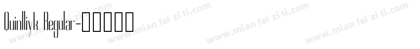 Quinlliyk Regular字体转换